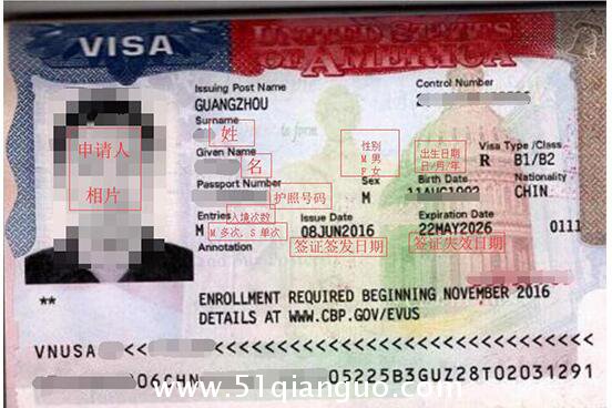 美国探亲访友签证