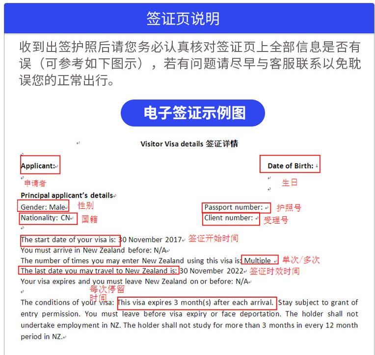 新西兰签证旅游税