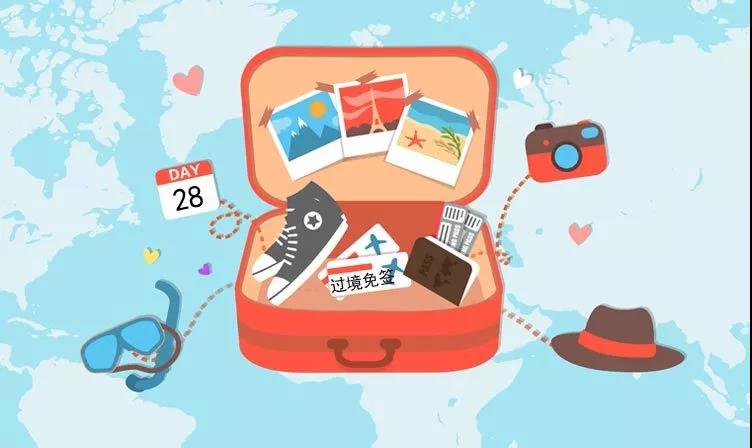 中国过境免签证